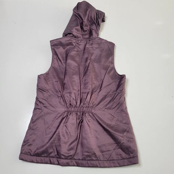 MAUVE PURPLE LIGHTWEIGHT GOLF BEACH HIKING ZIP VEST w/ pockets GEAR M MEDIUM - Picture 12 of 13